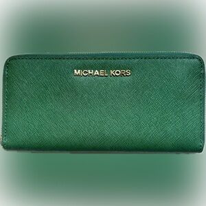 Michael Kors ZA Continental Wallet Gooseberry Green